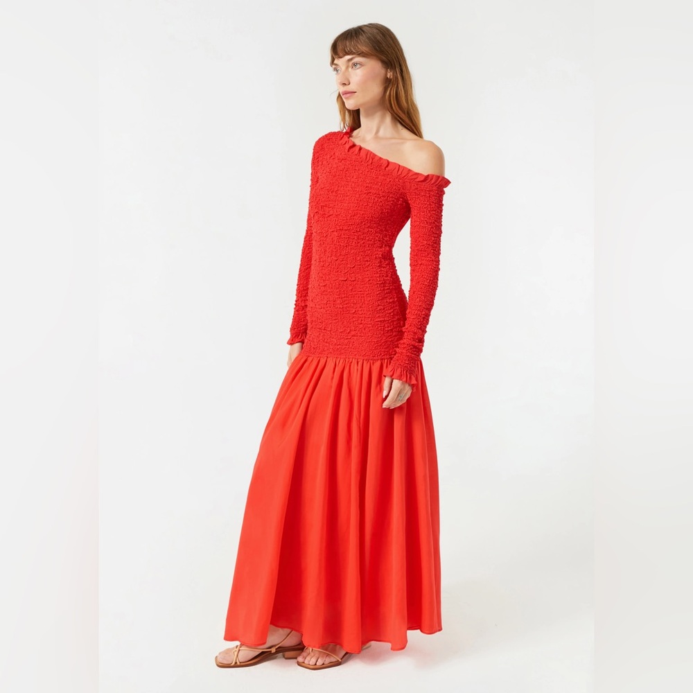 NWT Rhode Lettie dress in chili